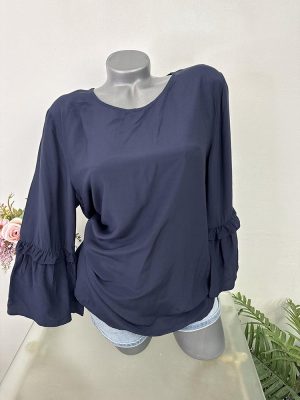 Bluza bleumarin cu maneci evazate  40