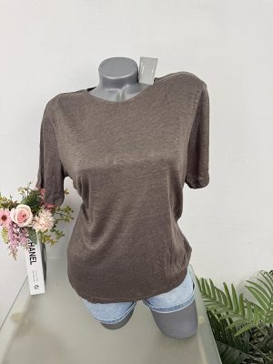 Tricou naturual linen H&M S