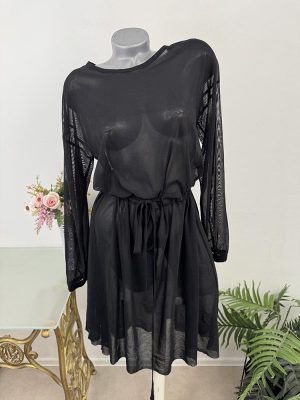 Rochie semitransparenta croiala mare Zara sport S