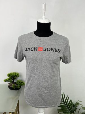 Tricou amestec bumbac si viscoza Jack&Jones S