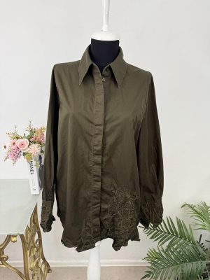 Camasa cu broderie 100% bumbac  40