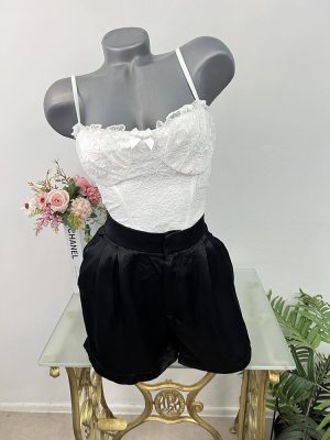 Pantaloni scurti satinat Zara XS