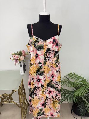 Rochie amestesc bumbac vascoza Lascana 46