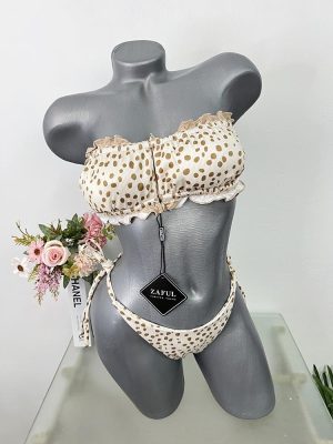 Costum de baie doua piese sutien cu burete Zaful M