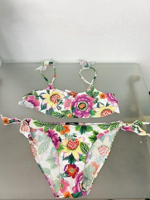 Costum de baie doua piese sutien fara burete Tezenis copii 8-10 ani