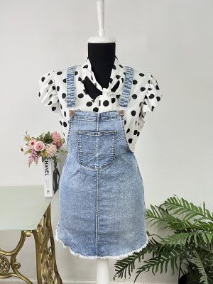 Salopeta blugi Denim 10-11 ani  146